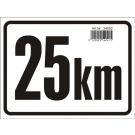 25 KM Tafel - eckig 24002