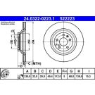 Bremsscheibe Audi T. A6 2.0-4.2 04-11 Power Disc 24.0322-0223.1