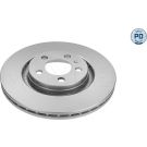 12 481 024PD Bremsscheibe VA Platinum AUDI A3,VW Golf,SEAT,SKODA 96 MEYLE-PD: Advanced performance and design 183 521 1027/PD