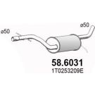 Mittelschalldämpfer VW Passat,Touran 03 58.6031