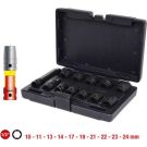 KS TOOLS 1/2 -Sechskant-Kraftsteckschlüsselsatz, kurz, 12-teilig 515.0112