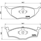 BREMBO Bremsklötze VA P 85 055