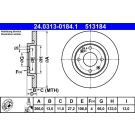 Bremsscheibe Citroen P. Berlingo/C2/C3/C4 96- Power Disc PowerDisc 24.0313-0184.1