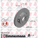 ZIMMERMANN Bremsscheibe 100.3337.20 Coat Z