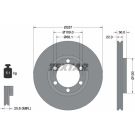 Bremsscheibe Opel P. Frontera 92- 257Mm 92075800