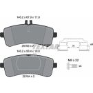 Bremsbelagsatz Db T. R231 5,5-6,0 12 2516301