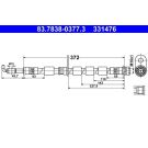 Bremsschlauch 83.7838-0377.3