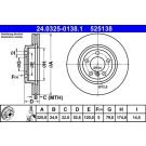 Bremsscheibe Bmw S. 3 (E46) 99-07 Power Disc 24.0325-0138.1