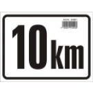 10 KM Tafel - eckig 24001