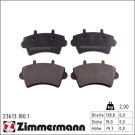 ZIMMERMANN Bremsbeläge 23613.180.1