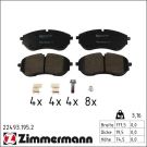 ZIMMERMANN Bremsbelagsatz, Scheibenbremse 22493.195.2