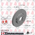 ZIMMERMANN Bremsscheibe 610.3700.20 Coat Z