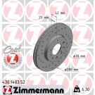 10 481 027 Sport Bremsscheibe VA Sport OPEL Corsa,Astra,Meriva,Zafira 98 SPORT Z 430.1483.52