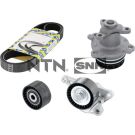 SNR Wasserpumpe + Keilrippenriemensatz KAP855.180