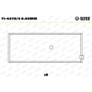 GLYCO Pleuellager 71-4278/4 0.50mm