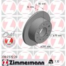 ZIMMERMANN Bremsscheibe 230.2372.20 Coat Z