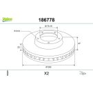 VALEO Bremsscheibe 186778