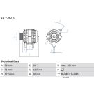 Lichtmaschine FIAT,LANCIA 0 986 042 000