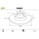 VALEO Bremsscheibe 186681
