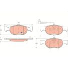 Bremsbelagsatz Fiat P. Bravo/Brava 1.2-1.6 GDB1291