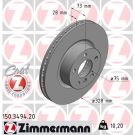 ZIMMERMANN Bremsscheibe 150.3494.20 Coat Z
