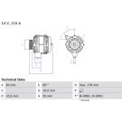 Lichtmaschine MERCEDES,STEYR 0 986 041 320
