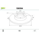 VALEO Bremsscheibe 186594