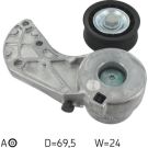 Multi-V-Spannrolle AUDI,PORSCHE,VW VKM 31318