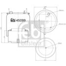 FEBI BILSTEIN Luftfeder 45099