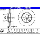 Bremsscheibe Citroen P. C1 1.0-1.2/1.4 Hdi 05 24.0120-0180.1