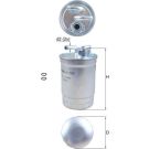 MAHLE Kraftstofffilter KL 554D