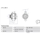 Lichtmaschine BMW 1,3,5,6 Serie,X3,X3 0 986 048 820