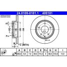Bremsscheibe Mazda T. 3 1.5-2.2D 13 24.0109-0181.1 Bremsscheibe Mazda T. 3 1.5-2.2D 13 24.0109-0181.1