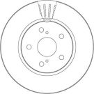 Bremsscheibe TOYOTA C-HR,Corolla 16 TRW SINGLE DF6986S