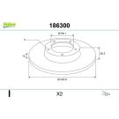 VALEO Bremsscheibe 186300