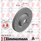 ZIMMERMANN Bremsscheibe 400.3634.20 ZIMMERMANN Bremsscheibe 400.3634.20