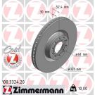 ZIMMERMANN Bremsscheibe 100.3324.20 Coat Z