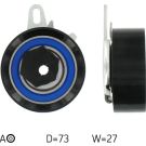Spannrolle Synchrontrieb AUDI A6,100,VW LT 28-46 VKM 11072