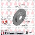 ZIMMERMANN Bremsscheibe 590.2804.20 Coat Z
