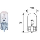 Glühlampe W3W 12V/3W W2,1X9,5D (Glas Ca) 10Stk 003821100000