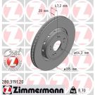 ZIMMERMANN Bremsscheibe 280.3191.20 ZIMMERMANN Bremsscheibe 280.3191.20