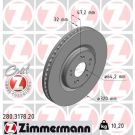 ZIMMERMANN Bremsscheibe 280.3178.20 Coat Z