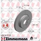 ZIMMERMANN Bremsscheibe 400.3677.20 Coat Z