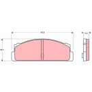 Bremsbelagsatz Fiat T. 125P/Fso Polonez 67-02 GDB107