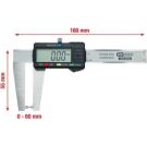 KS TOOLS Digitaler Messschieber für Bremsscheiben, 0–60 mm, 160 mm 300.0540