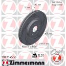 ZIMMERMANN Bremsscheibe 200.2545.55 BLACK Z
