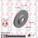 ZIMMERMANN Bremsscheibe 530.2456.20 Coat Z
