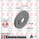 ZIMMERMANN Bremsscheibe 600.3230.20 Coat Z