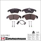 ZIMMERMANN Bremsbeläge 24743.190.2