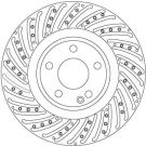 15 481 196 Bremsscheibe VA MERCEDES TRW SINGLE DF6633S